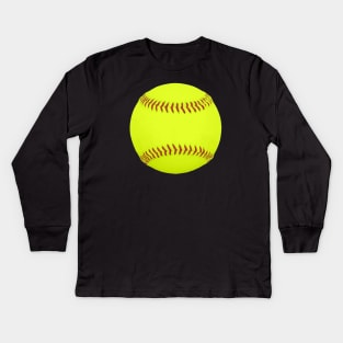 Softball Kids Long Sleeve T-Shirt